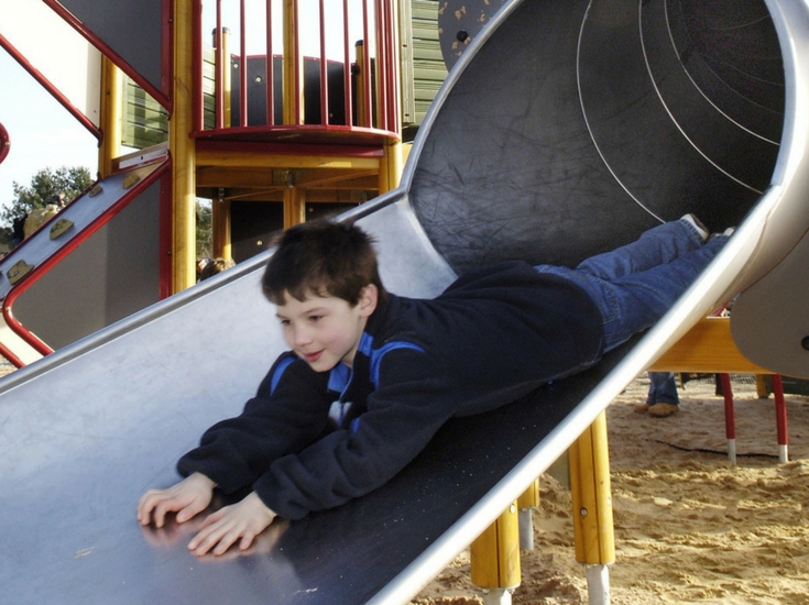 Fun on the slide