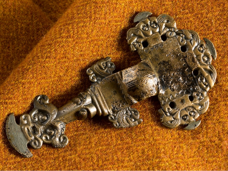Bronze Cruciform Brooch
